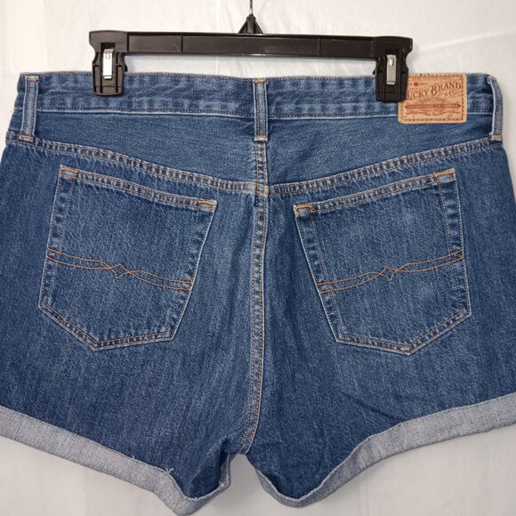 LUCKY BRAND BOYFRIEND SHORT DENIM SHORTS - Picture 9 of 14